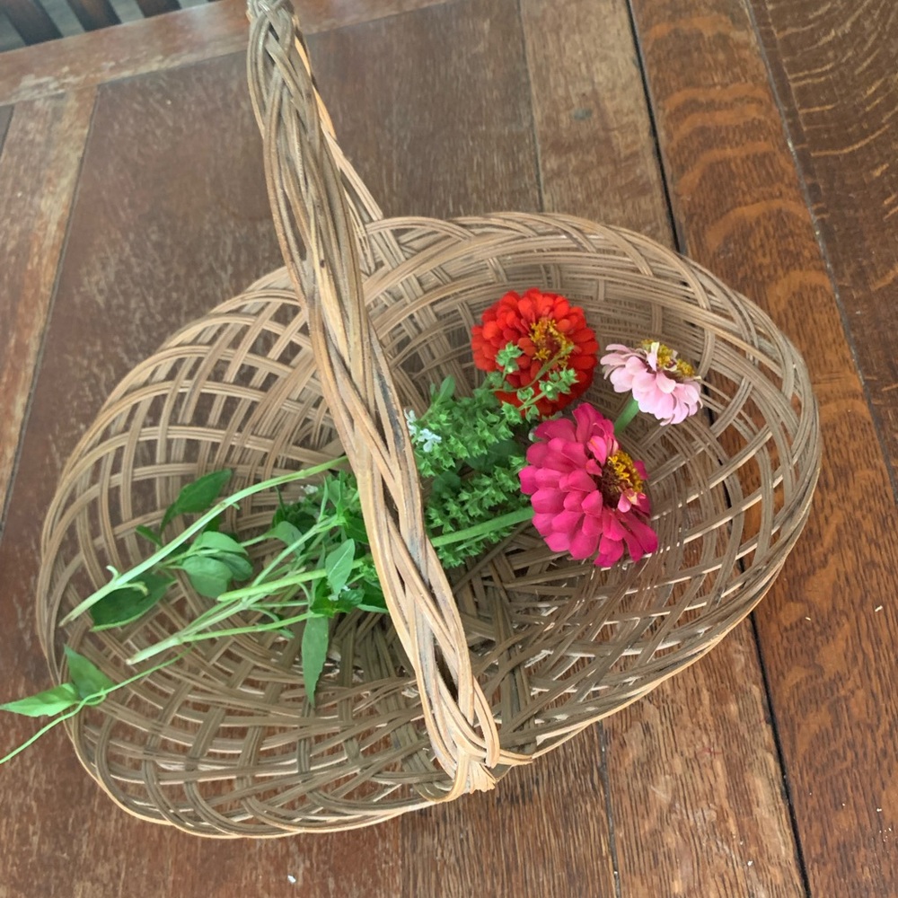 Woven Basket with Handle